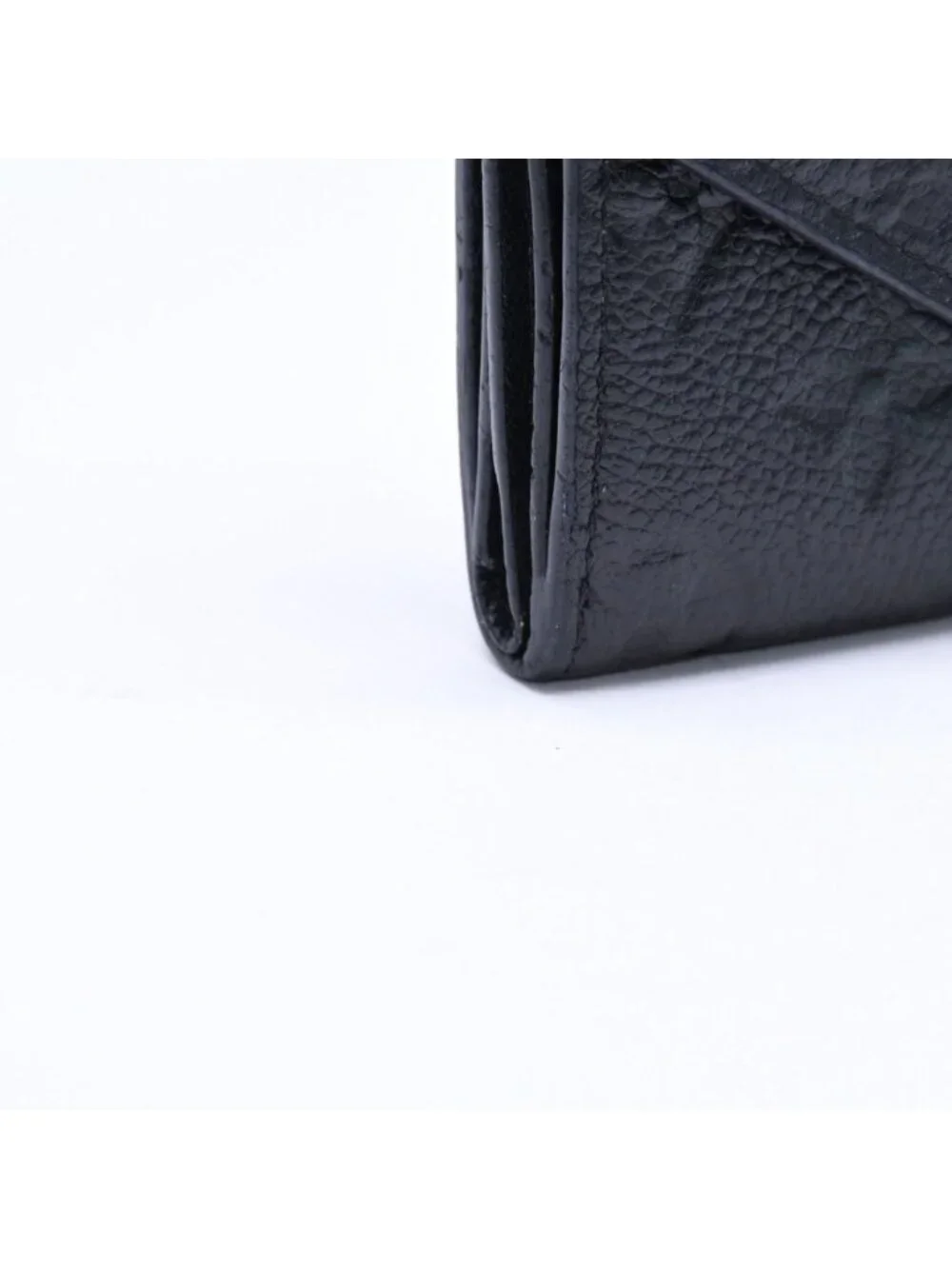 Louis Vuitton Trifold Wallet Portefeuille Zoe Black Gold